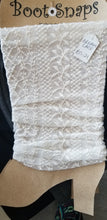 Load image into Gallery viewer, Boot tubes cream lace.