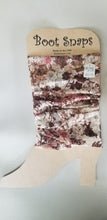 Load image into Gallery viewer, BootTube Brown and Pink floral with sparkle