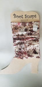 BootTube Brown and Pink floral with sparkle